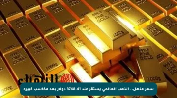 سعر مذهل.. الذهب العالمي يستقر عند 3748.41 دولار بعد مكاسب كبيرة